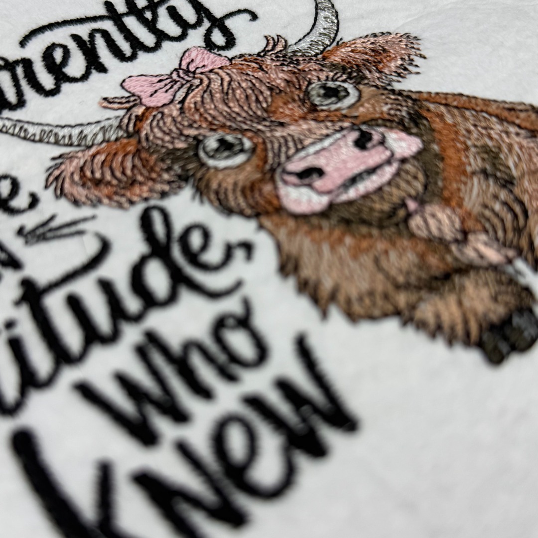 Attitude Highland Cow Funny Saying 