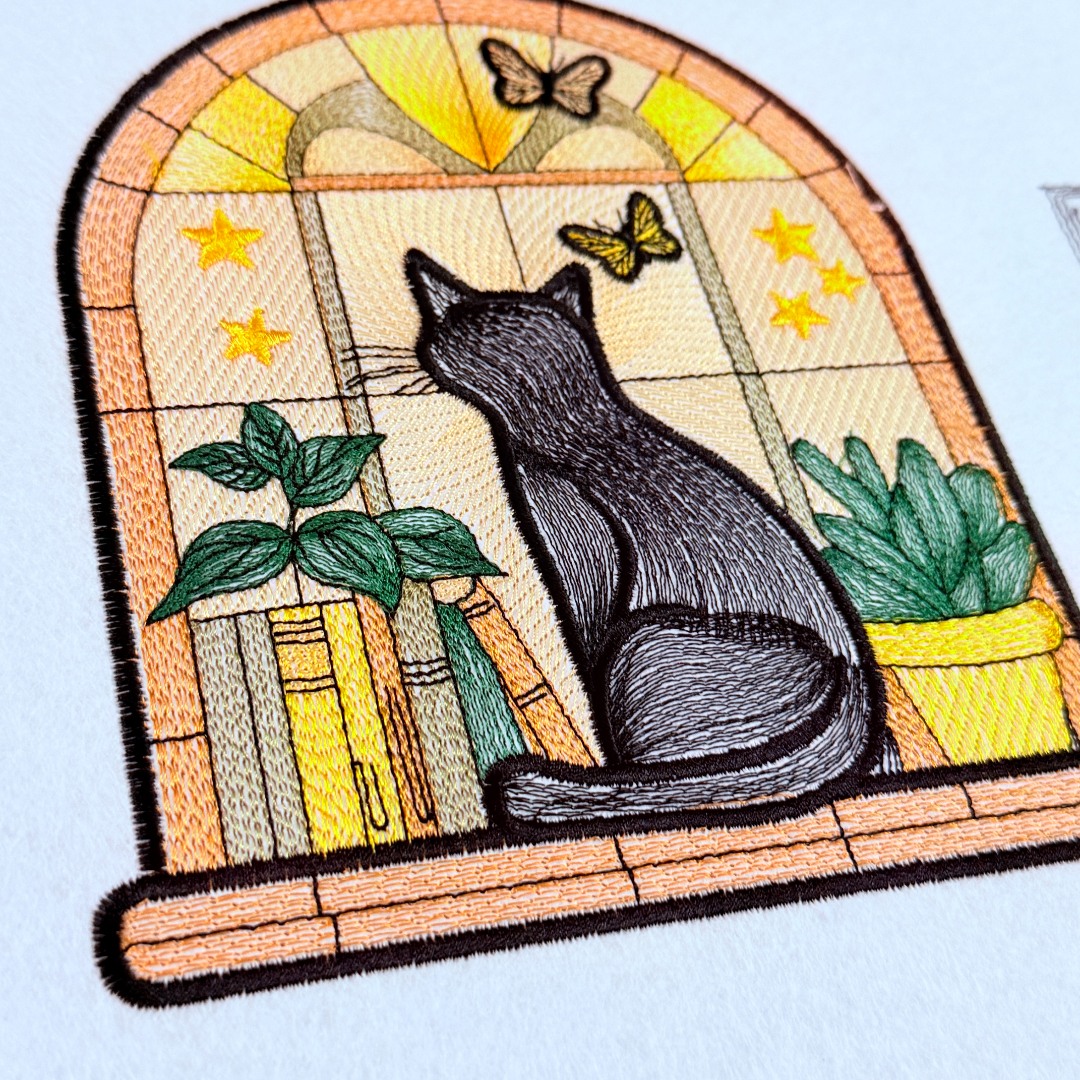 Cat On Shelf Stained Glass Cat On Shelf Stained Glass