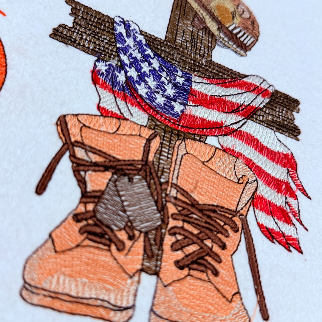 American Flag And Boots American Flag And Boots