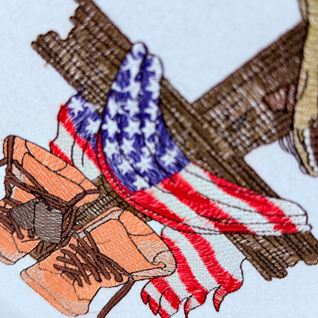 American Flag And Boots American Flag And Boots