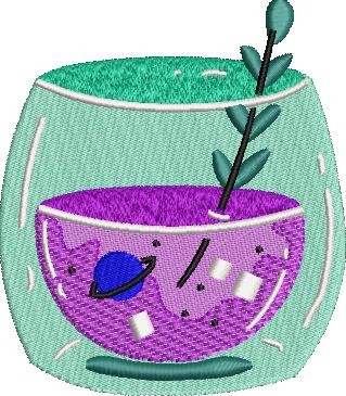 Juice Bowl Embroidery Design Juice Bowl Embroidery Design