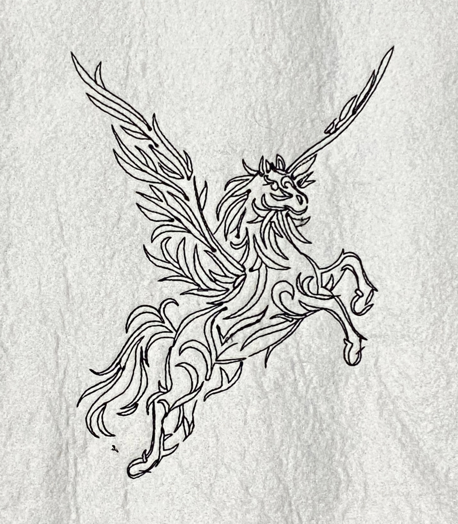 Floral Horse Pattern