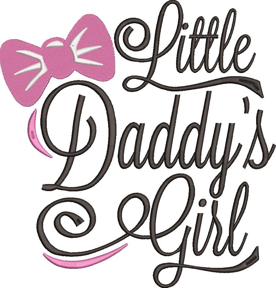 Little Daddy's Girl Embroidery Design Little Daddy's Girl Embroidery Design