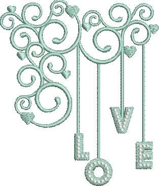 Love Embroidery Pattern Love Embroidery Pattern