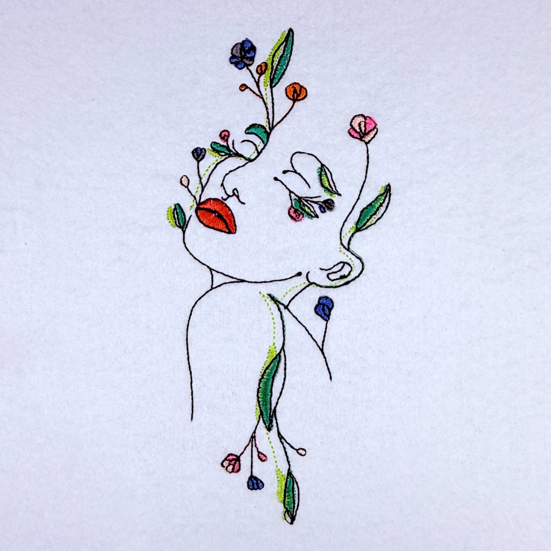 Floral Girl Face Floral Girl Face