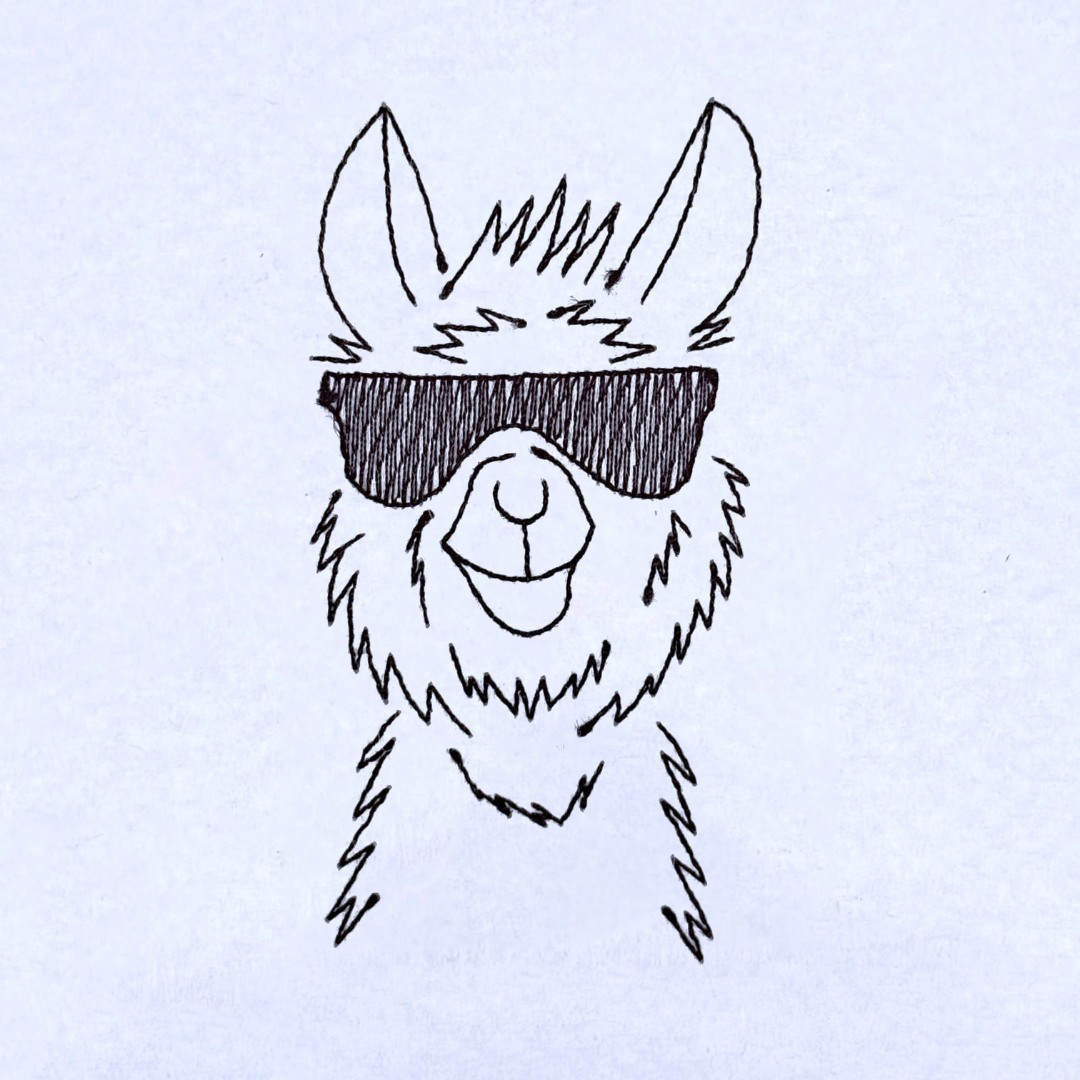 Llama With Glasses Llama With Glasses
