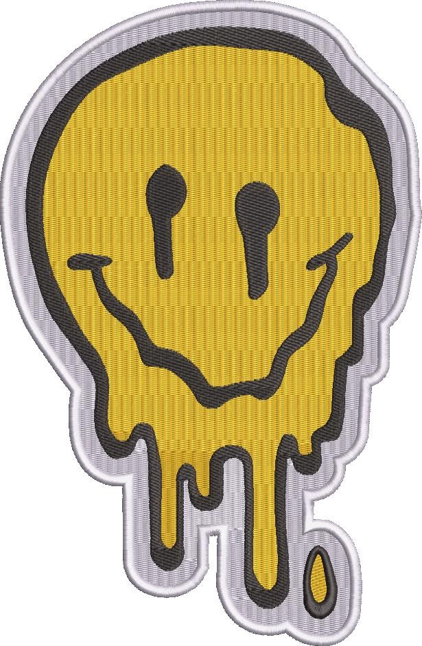 Melting Face Embroidery Design