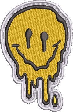 Melting Face Embroidery Design