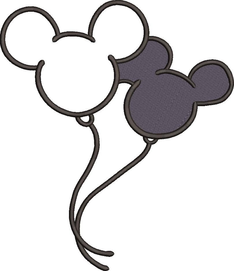 Mouse Balloons Embroidery Design Mouse Balloons Embroidery Design