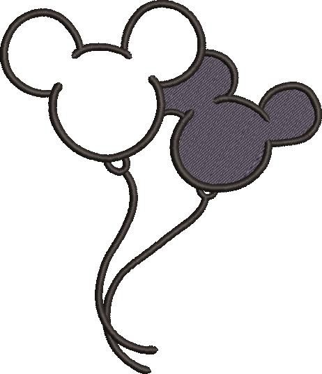 Mouse Balloons Embroidery Design Mouse Balloons Embroidery Design