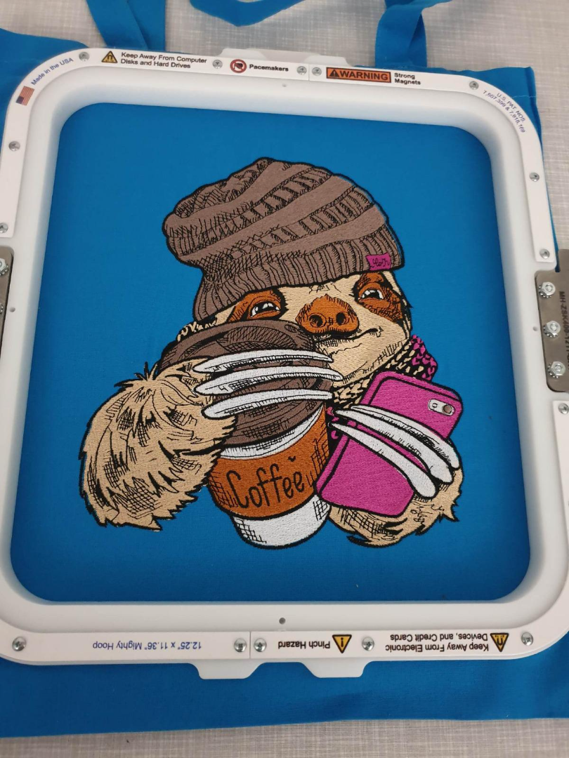 Morning Sloth With Coffee
