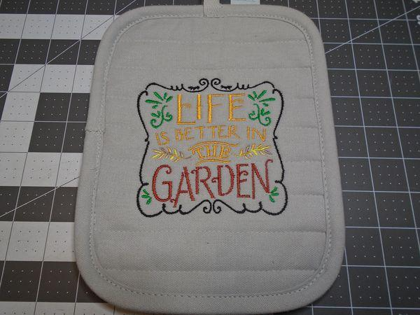 Life Is Better In Garden Quote