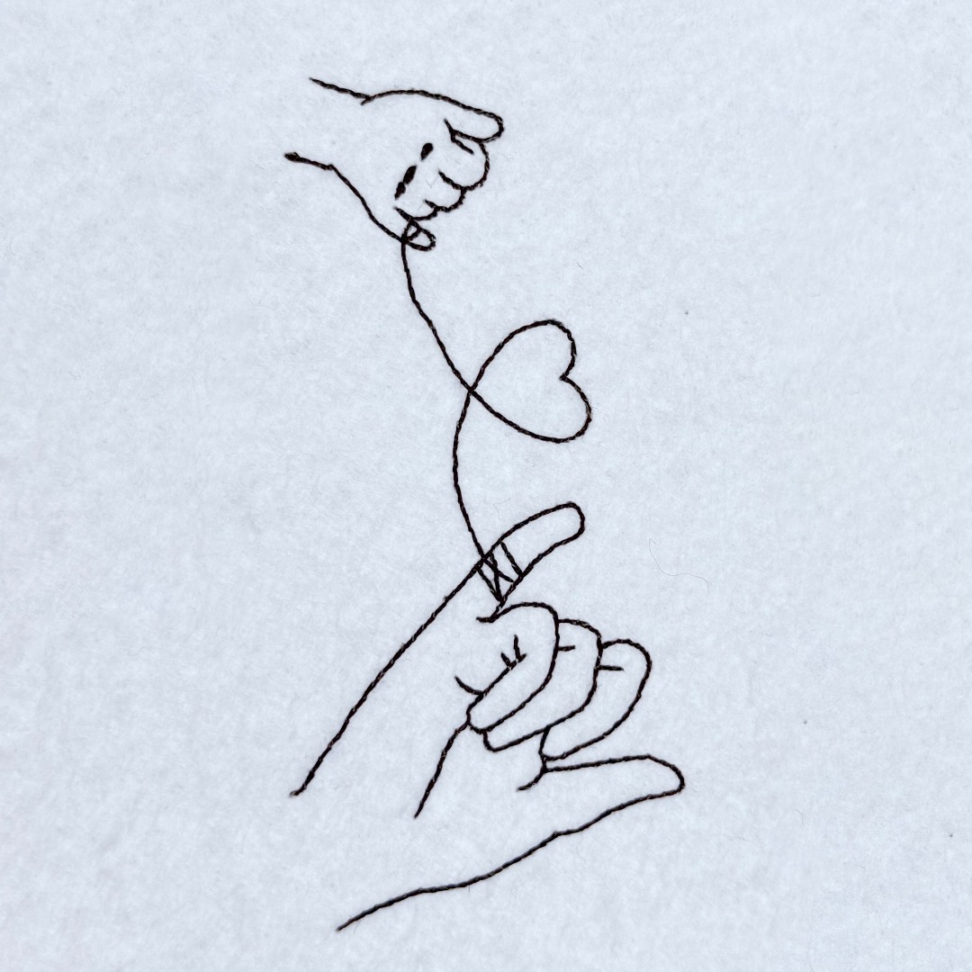 Heart Shaped Hands Line Art Heart Shaped Hands Line Art