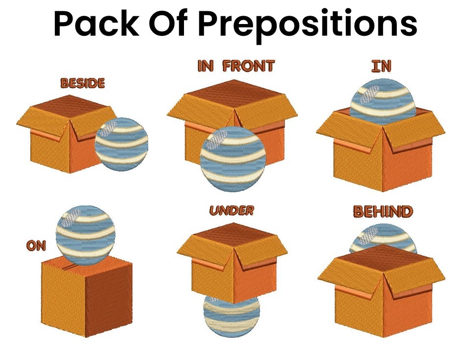 Kids Activity - Pack of 6 Prepositions