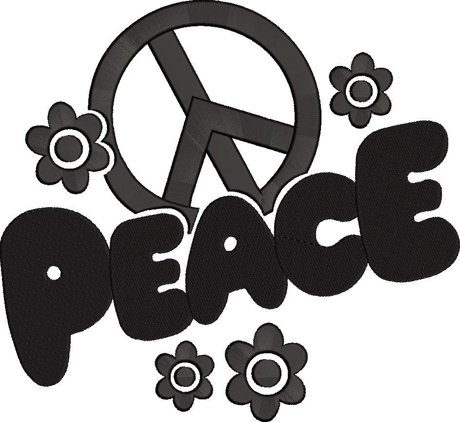 Peace Embroidery Design Peace Embroidery Design