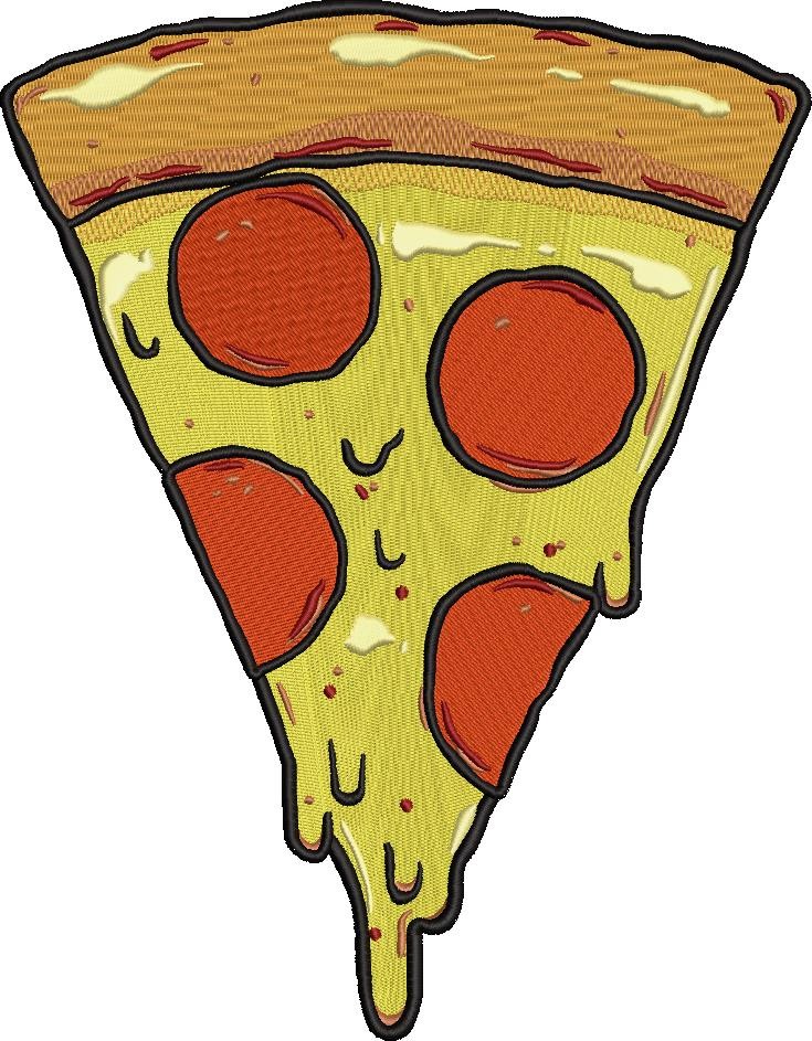 Pepperoni Pizza Embroidery Design Pepperoni Pizza Embroidery Design