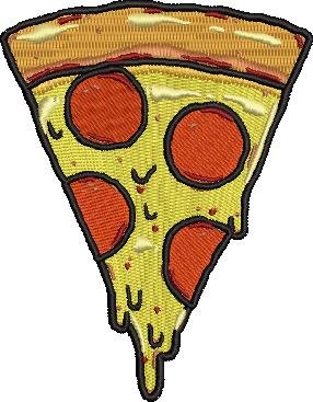 Pepperoni Pizza Embroidery Design Pepperoni Pizza Embroidery Design