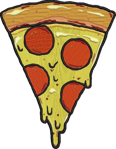 Pepperoni Pizza Embroidery Design Pepperoni Pizza Embroidery Design
