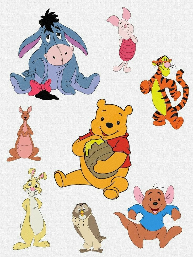 Pooh Lovers Pack of 8 Designs Pooh Lovers Pack of 8 Designs