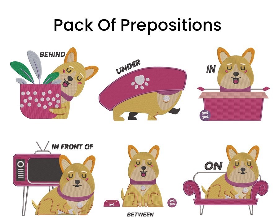 Pack Of Preposition With Dog Pack Of Preposition With Dog