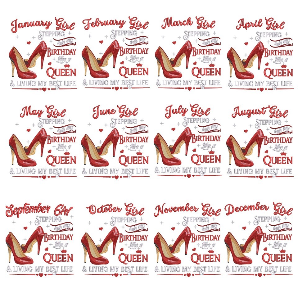 Celebrate Your Birthday Like A Queen - 12 Months Pack