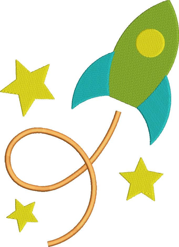 Rocket Embroidery Design Rocket Embroidery Design