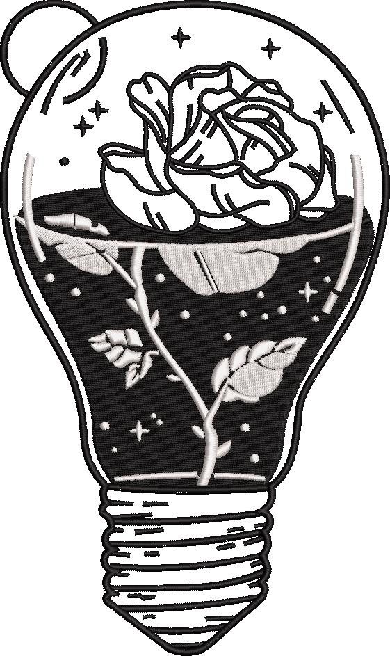 Rose In The Bulb