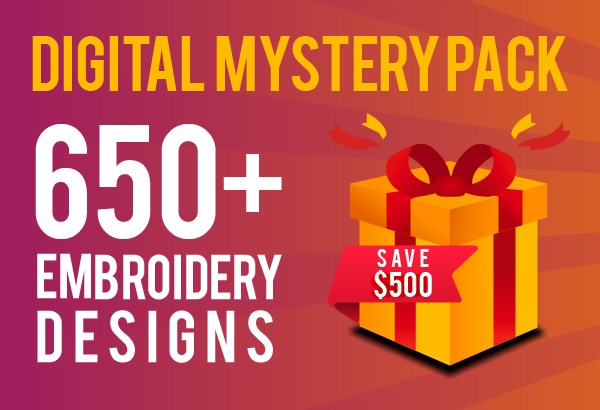 Digital Mystery Pack | 650+ Embroidery Patterns | 1.3 GB File Size