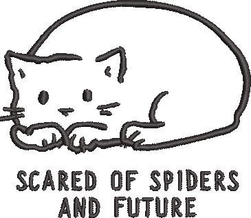 Scared Of Spiders and Future Embroidery Design Scared Of Spiders and Future Embroidery Design