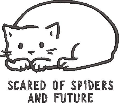 Scared Of Spiders and Future Embroidery Design Scared Of Spiders and Future Embroidery Design