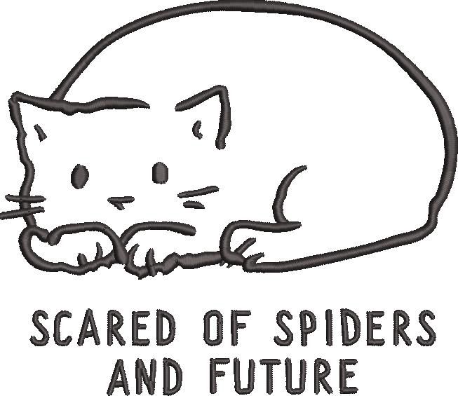 Scared Of Spiders and Future Embroidery Design Scared Of Spiders and Future Embroidery Design