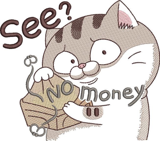 See No Money Funny Cat See No Money Funny Cat