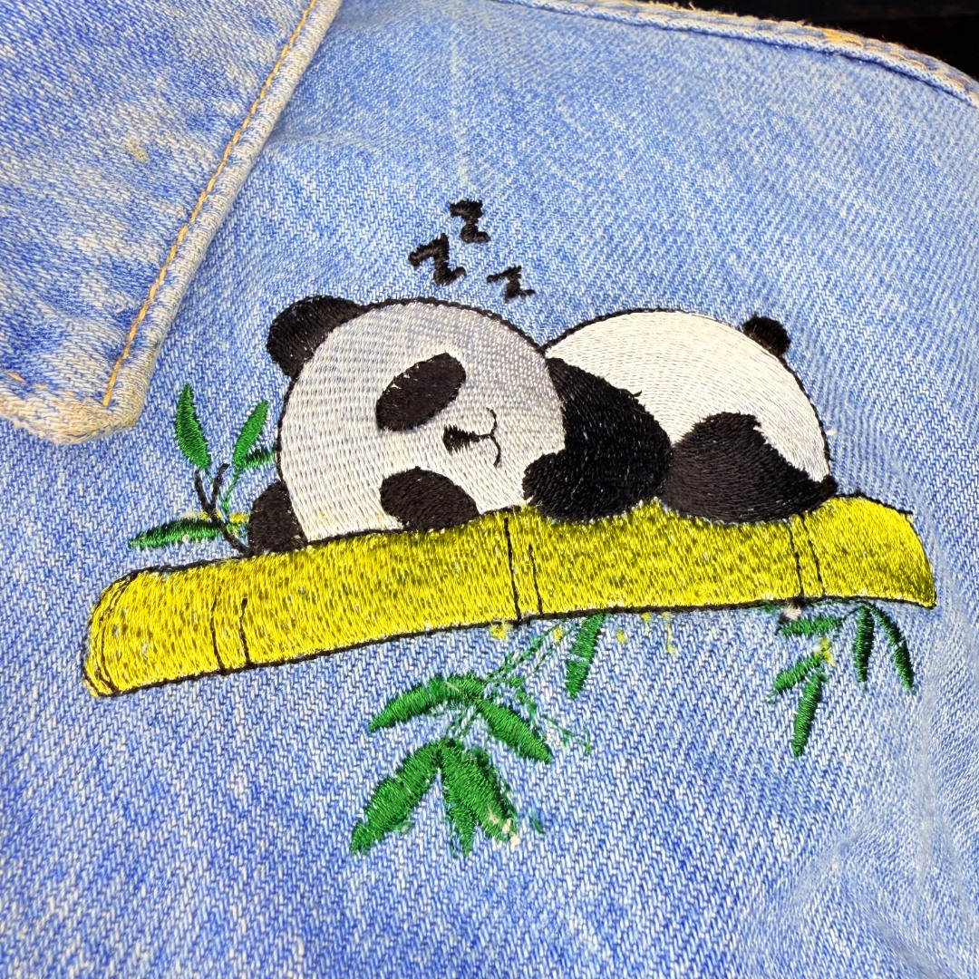 Sleeping Panda On Bamboo Sleeping Panda On Bamboo