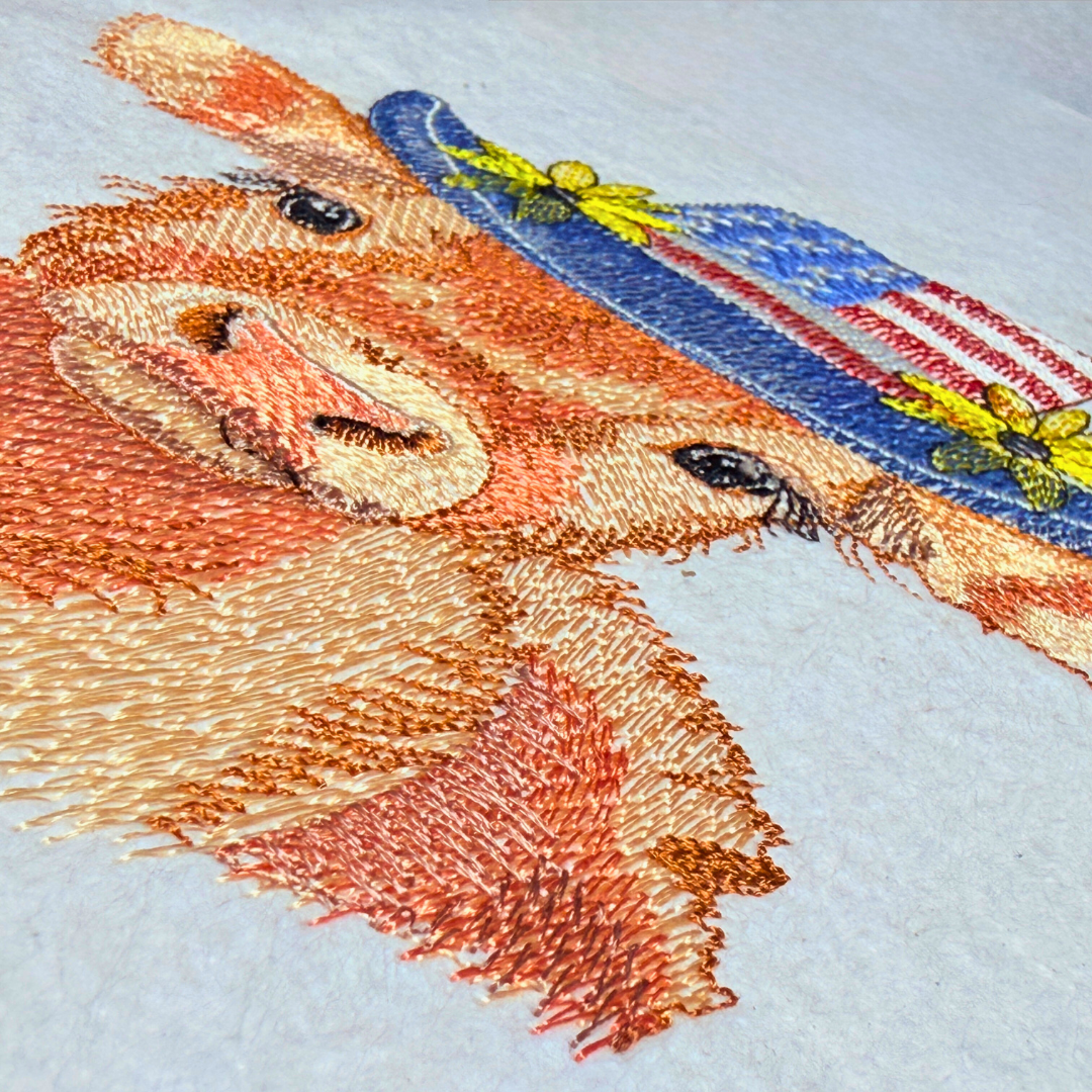 Patriotic Highland Cow 