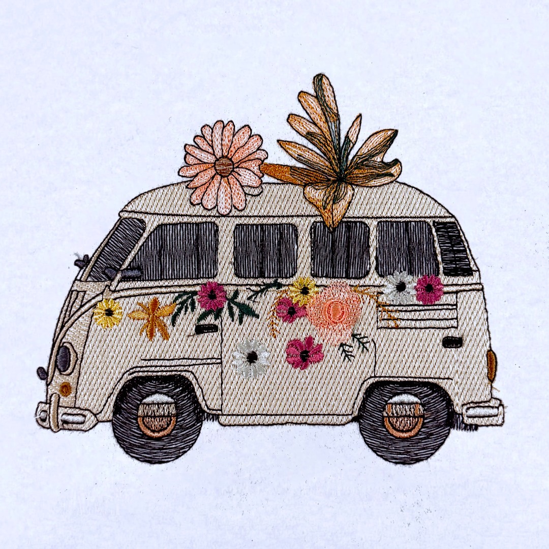 Floral Hippie Van Floral Hippie Van