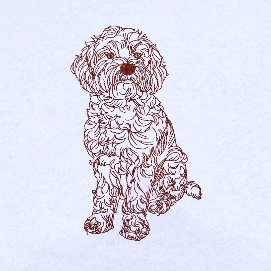 Cockapoo Line Art Cockapoo Line Art