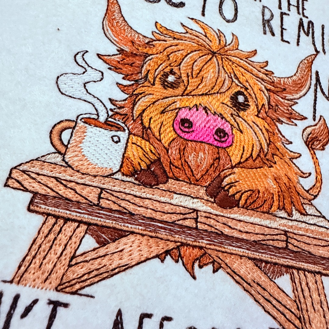 Afford To Quit My Job Funny Highland Cow Saying Afford To Quit My Job Funny Highland Cow Saying