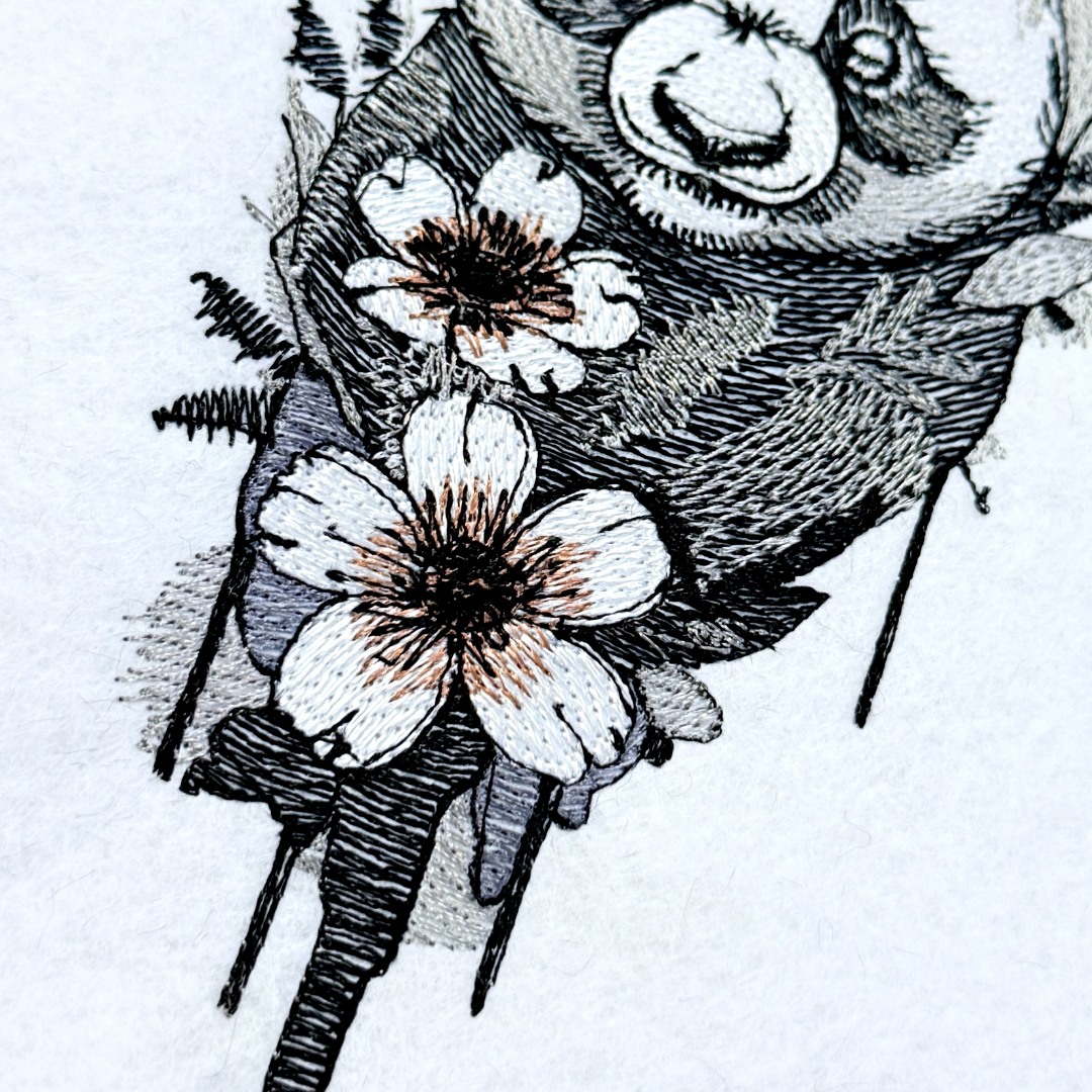 Panda And Floral Blooms Panda And Floral Blooms