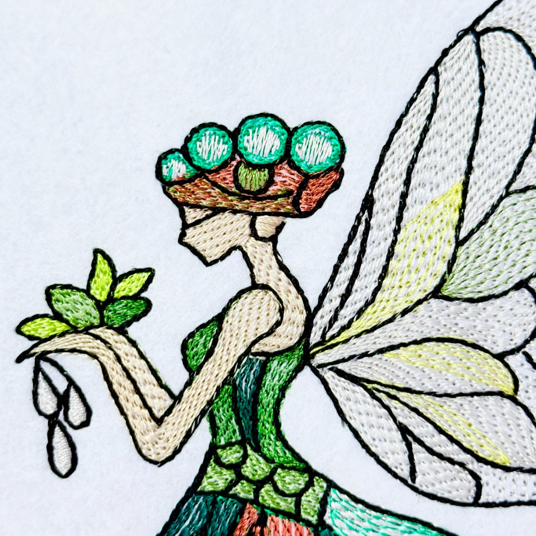 Stained Glass Green Fairy Stained Glass Green Fairy