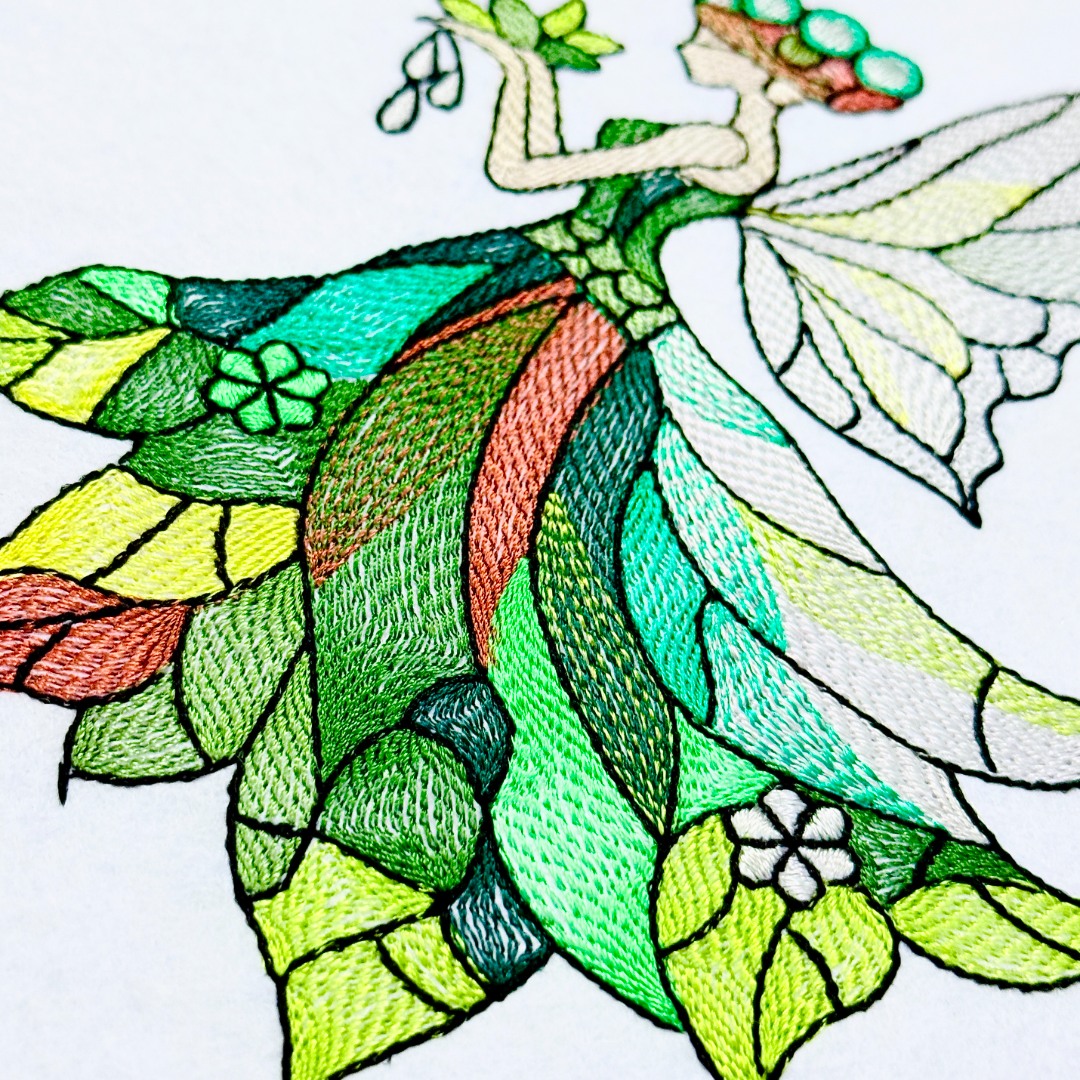 Stained Glass Green Fairy Stained Glass Green Fairy