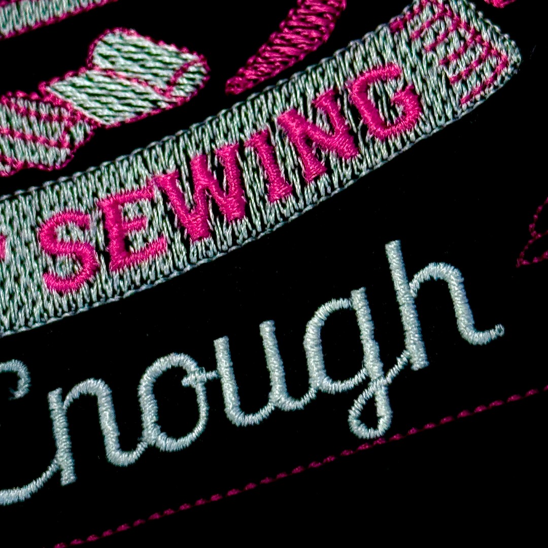 Fabric Funny Sewing Quote