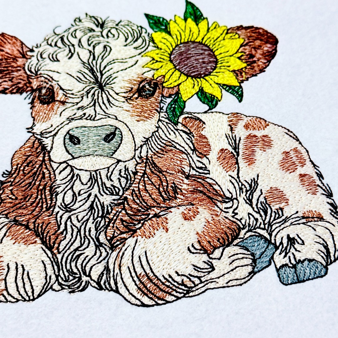 Sunflower Baby Highland Cow Sunflower Baby Highland Cow