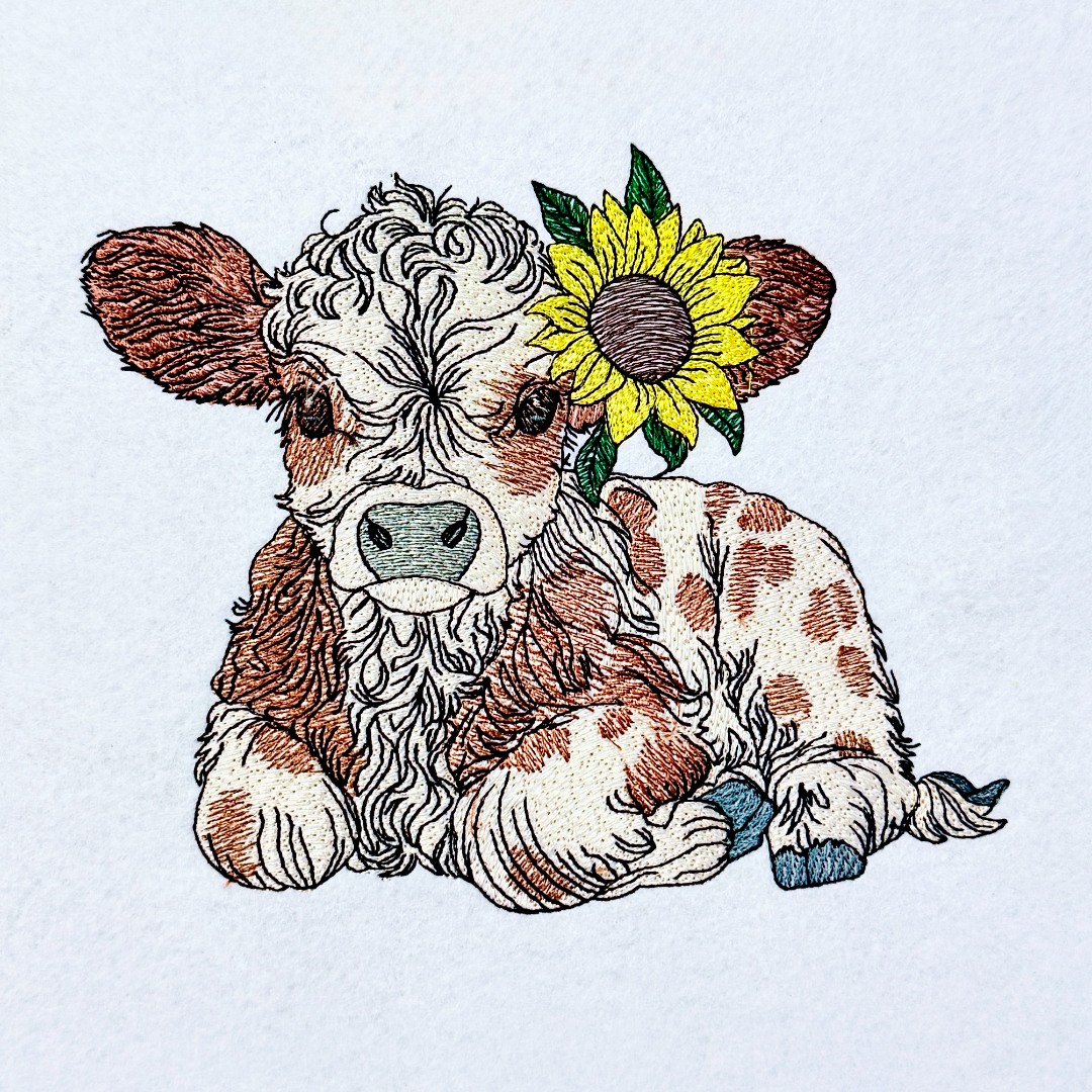 Sunflower Baby Highland Cow Sunflower Baby Highland Cow