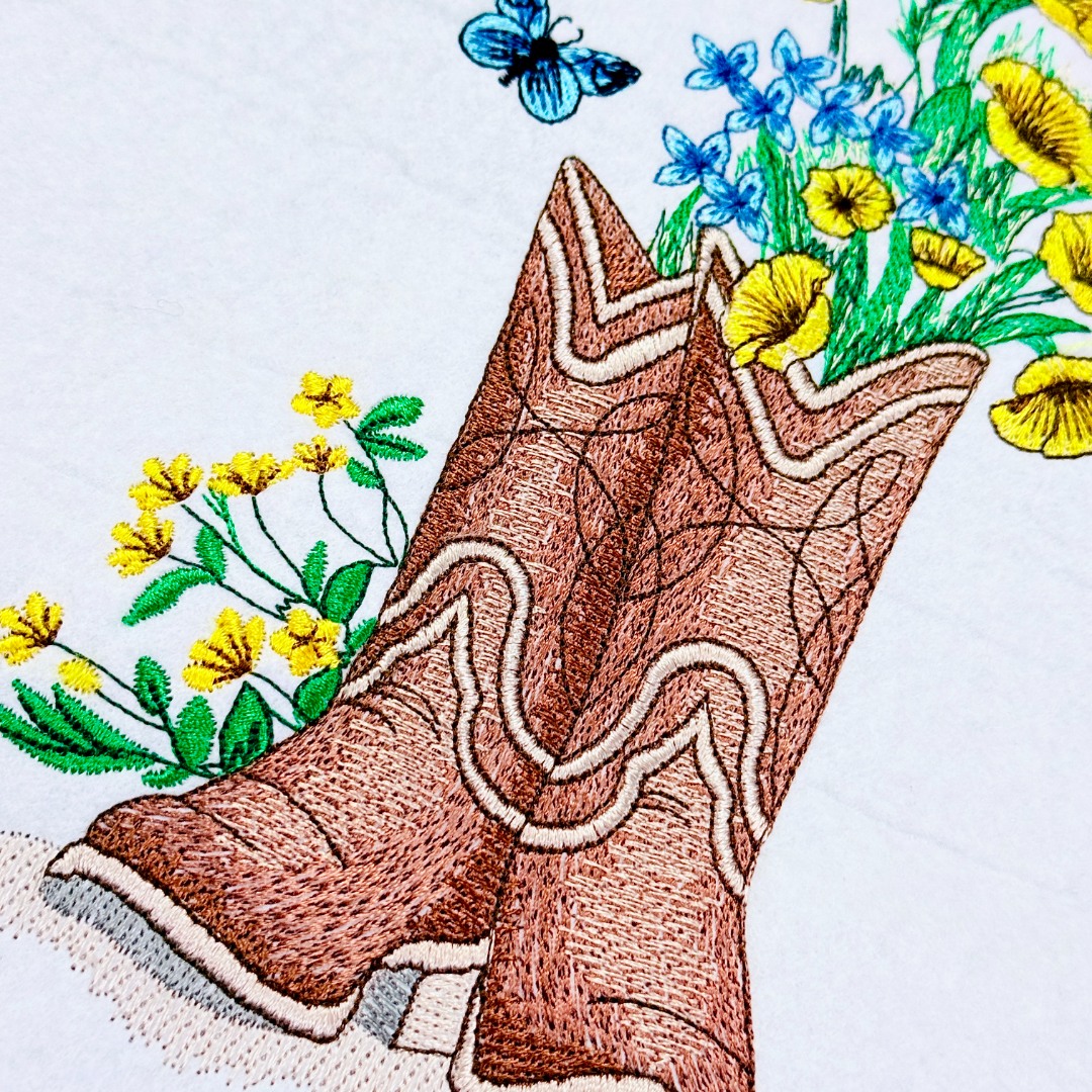 Flowers In Cowboy Boots