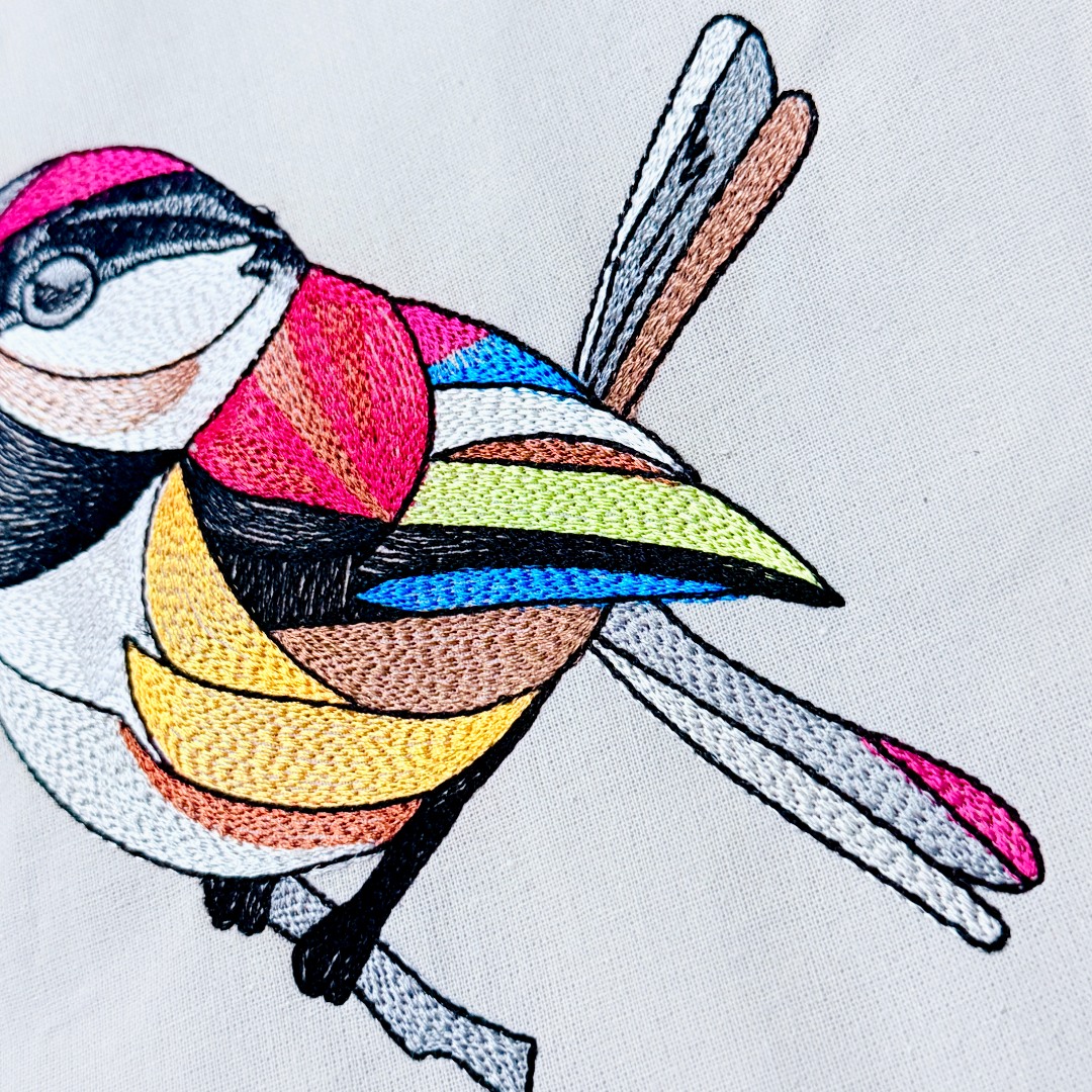 Stained Glass Sparrow