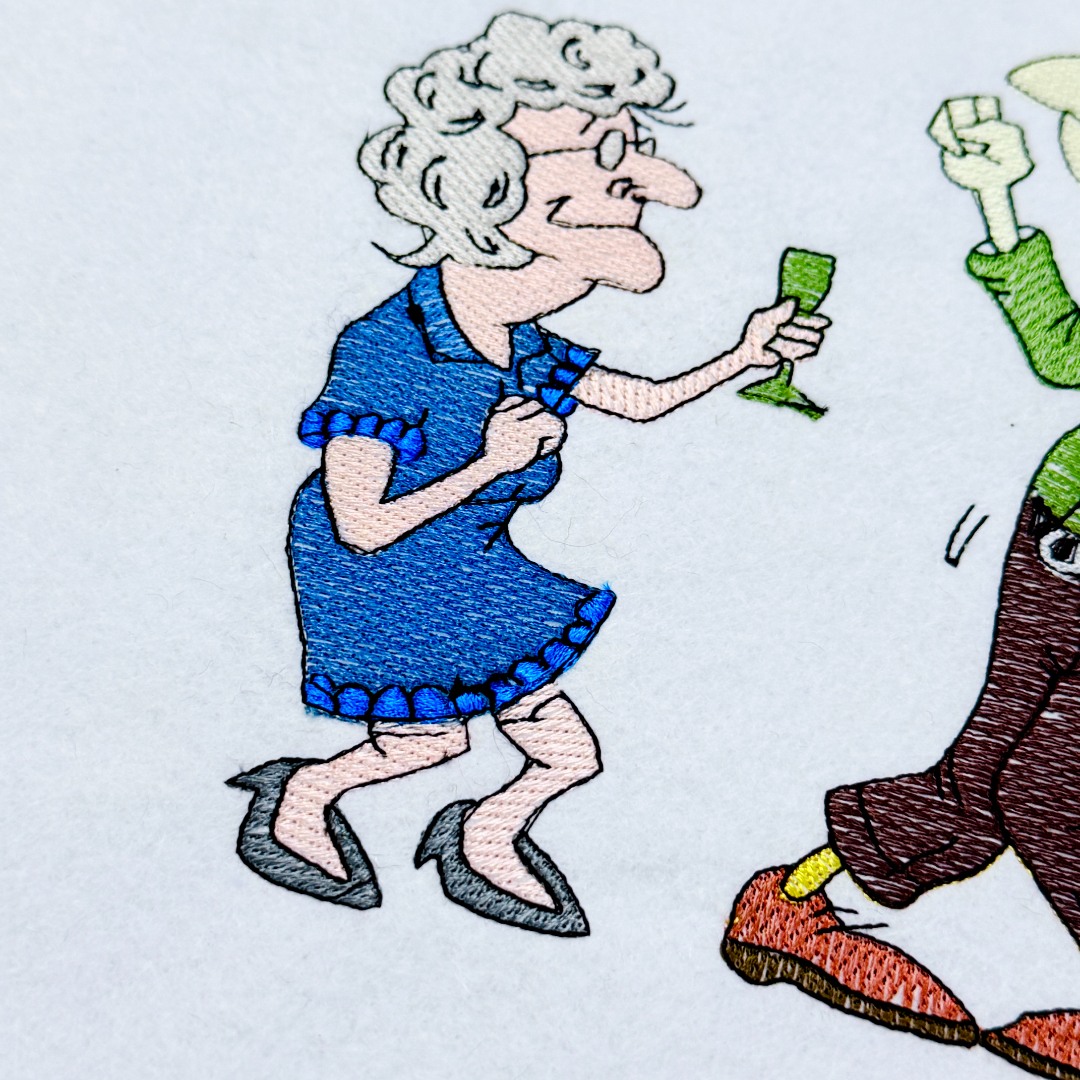 Dancing Old Couple