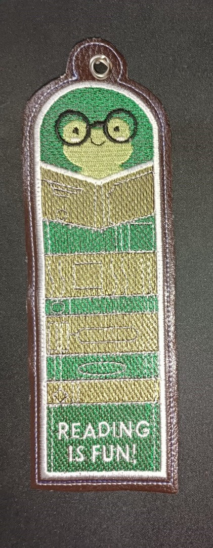 Reading Is Fun Frog keyfob Reading Is Fun Frog keyfob