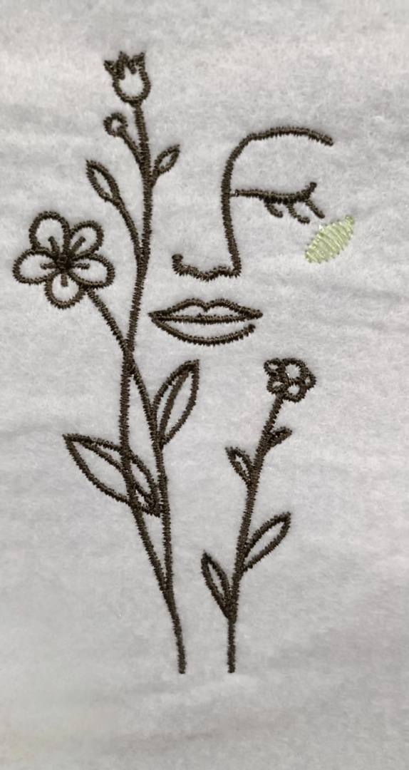 Woman And Flowers Line Art Woman And Flowers Line Art