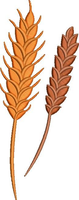 Wheat Embroidery Design Wheat Embroidery Design