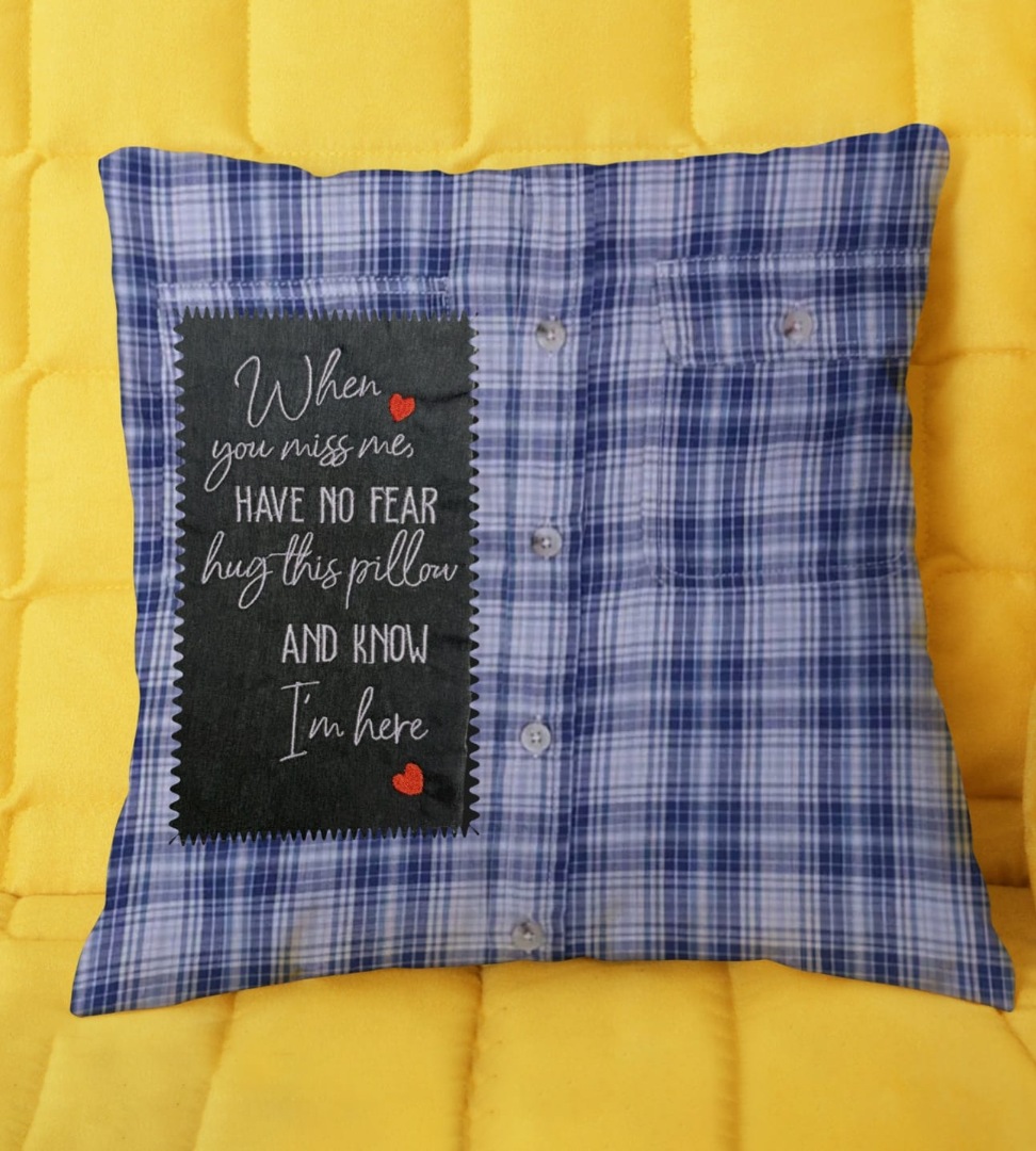 When You Miss Me Pillow Quote When You Miss Me Pillow Quote